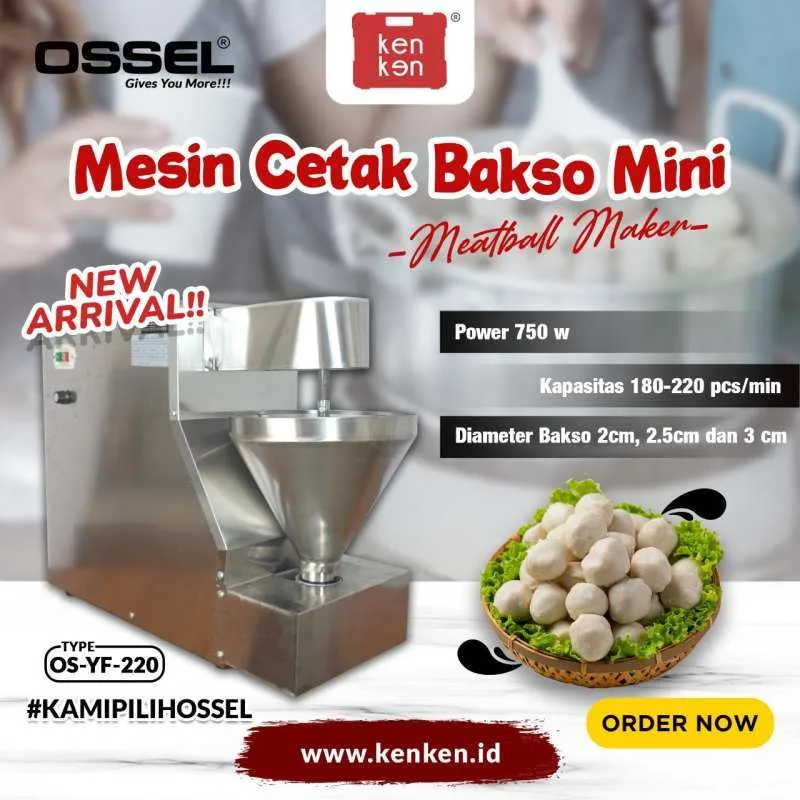 Cara Menggunakan Mesin Pencetak Bakso