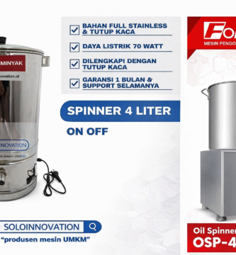 Mesin spinner peniris minyak 4 liter terbaik