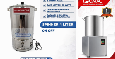 Mesin spinner peniris minyak 4 liter terbaik