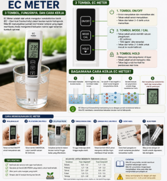 Cara Menggunakan EC Meter