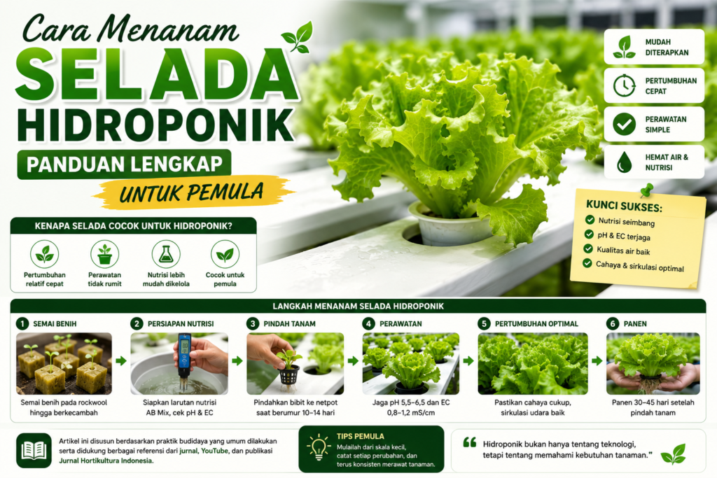 Cara Menanam Selada Hidroponik: Panduan Lengkap untuk Pemula