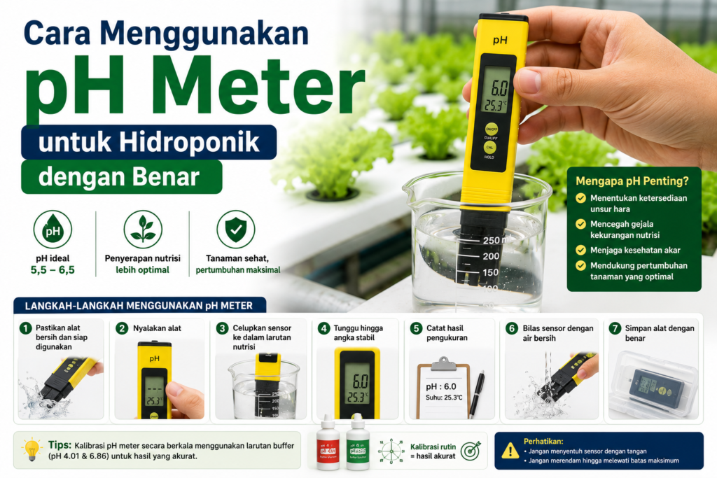 Cara Menggunakan pH Meter untuk Hidroponik dengan Benar