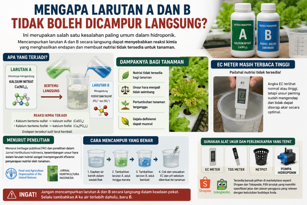 Cara Meracik Nutrisi AB Mix Hidroponik