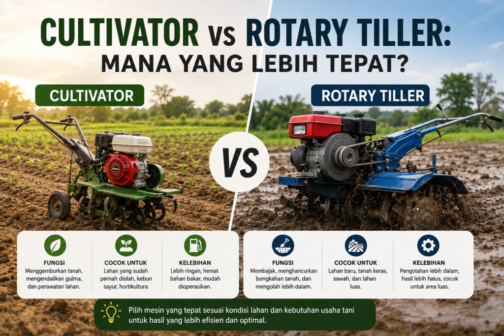 Cultivator vs Rotary Tiller