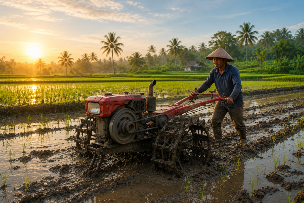 Kesimpulan Petani bekerja di sawah