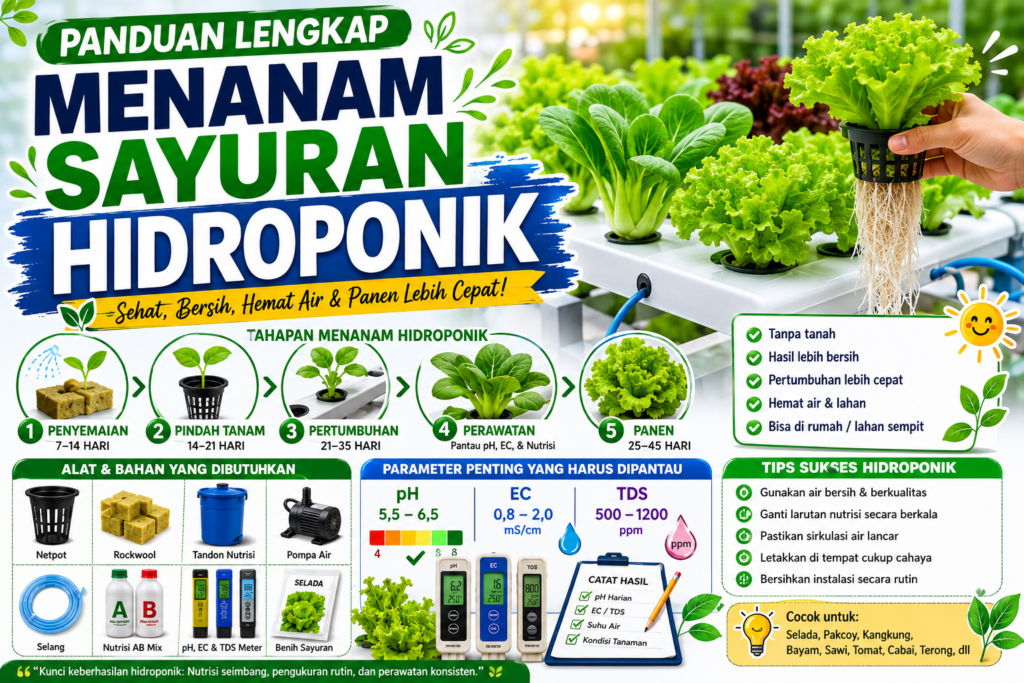 Panduan Lengkap Menanam Sayuran Hidroponik