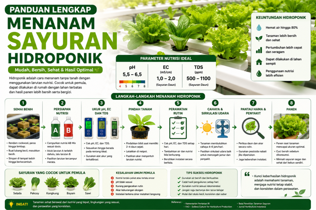 Panduan Lengkap Menanam Sayuran Hidroponik