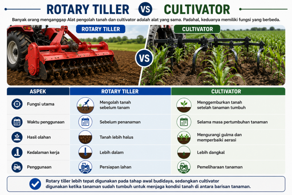 Rotary Tiller vs Cultivator