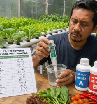 Tabel EC Hidroponik untuk Berbagai Tanaman