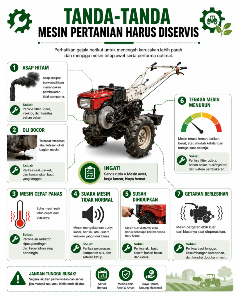 jadwal perawatan mesin pertanian