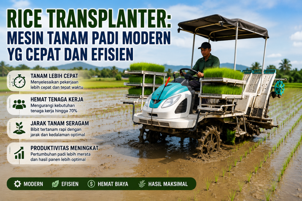 Cara Kerja Rice Transplanter