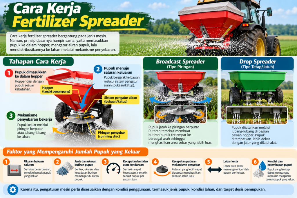 Cara Kerja Fertilizer Spreader
