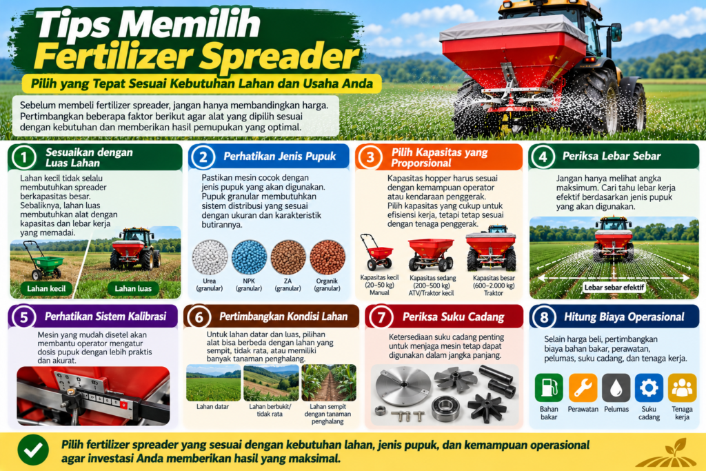 Tips Memilih Fertilizer Spreader